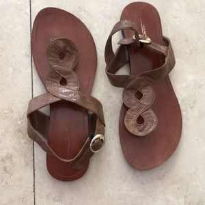 Lightly worn infinity sandals